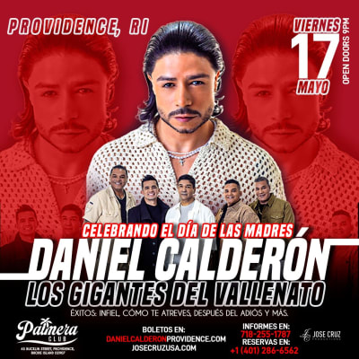 Event - Daniel Calderón y Los Gigantes del Vallenato - Providence, RI - MAYO 17 - JCP - Providence, Rhode Island - May 17, 2024 | concert tickets