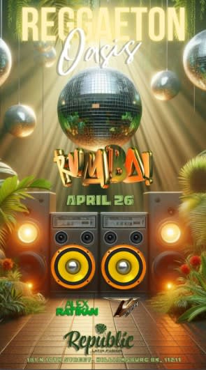 Event - RUMBA! Glow in the Dark Latin & Reggaeton Party at Republic - NEW YORK, New York - 26 de abril de 2024 | concert tickets