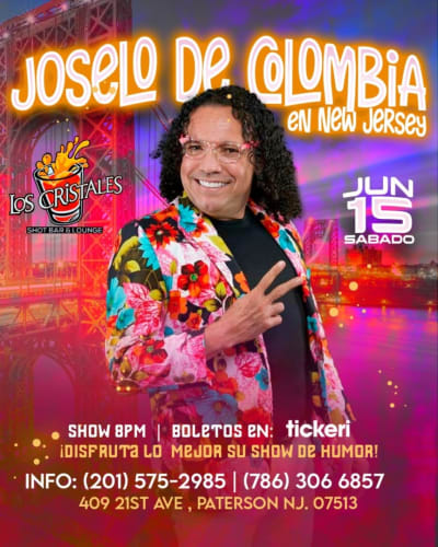 Event - JOSELO DE COLOMBIA EN NEW JERSEY - Paterson, New Jersey - June 15, 2024 | concert tickets