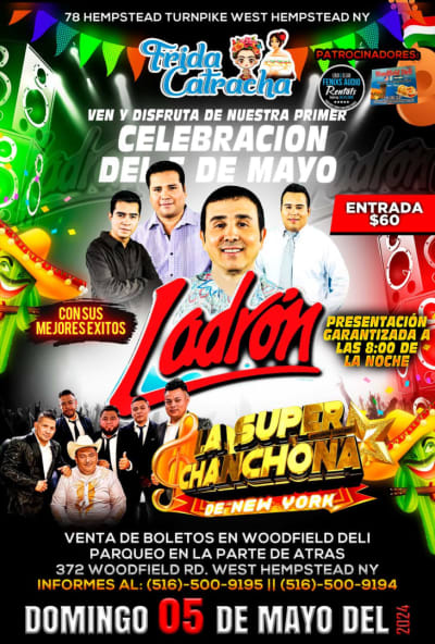 Event - Grupo Ladron Hempstead NY - West Hempstead, NY - May 5, 2024 | concert tickets