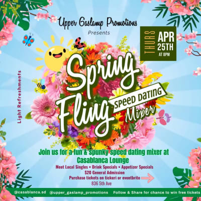 Event - Spring Fling Speed Dating Mixer  - San Diego, California - 25 de abril de 2024 | concert tickets