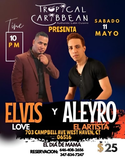 Event - ELVIS LOVE Y ALEYRO EL ARTISTA  - West Haven, Connecticut - May 11, 2024 | concert tickets