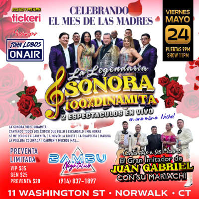 Event - La Sonora Dinamita & Imitador Juan Gabriel con Mariachi - Norwalk, Connecticut - 24 de mayo de 2024 | concert tickets