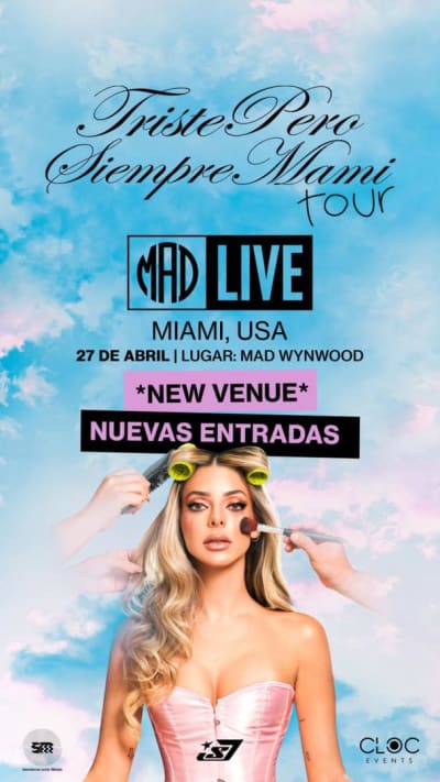 Event - CORINA SMITH - TRISTE PERO SIEMPRE MAMI TOUR - Miami, FL - 27 de abril de 2024 | concert tickets