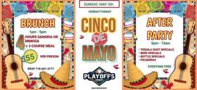 Event - Cinco De Mayo Brunch and After Party At Playoffs Sports Lounge - Bronx, New York - May 5, 2024 | concert tickets