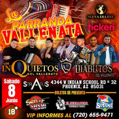 Event - La Parranda Vallenata  - Phoenix, Arizona - 8 de junio de 2024 | concert tickets