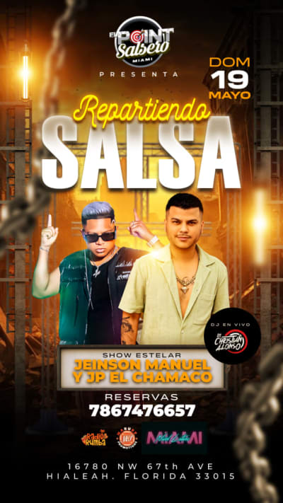 Event - Repartiendo Salsa  - Hialeah, Florida - May 19, 2024 | concert tickets