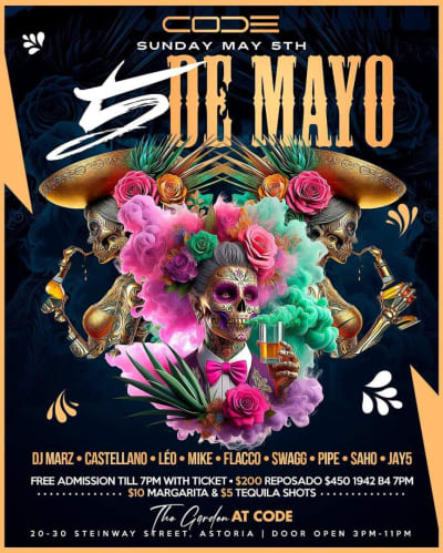 Event - Cinco De Mayo At Code Astoria - Astoria, New York - May 5, 2024 | concert tickets