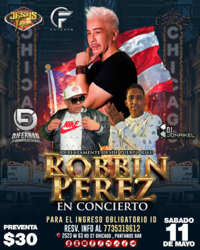 Event - Robbin Pérez en Concierto  - Chicago, Illinois - 11 de mayo de 2024 | concert tickets