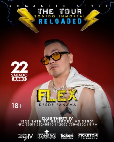 Event - FLEX ROMANTIC STYLE EN GULFPORT MISSISSIPPI  - Gulfport, Mississippi - 22 de junio de 2024 | concert tickets