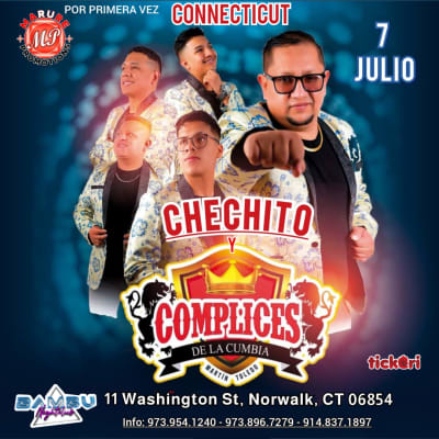 Event - CHECHITO Y LOS COMPLICES DE LA CUMBIA EN CONNECTICUT  - Norwalk, Connecticut - July 7, 2024 | concert tickets