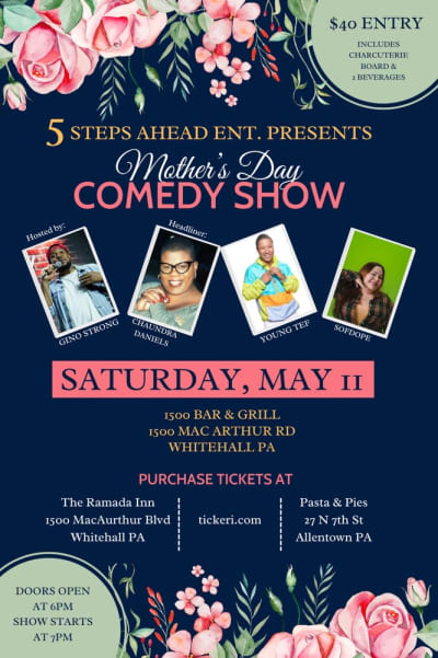 Event - Mothers Day Comedy Show  - Fullerton, Pennsylvania - May 11, 2024 | concert tickets