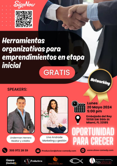 Event - Charla gratuita sobre "Herramientas organizativas para emprendimientos en etapa inicial" - Miami, Florida - 20 de mayo de 2024 | concert tickets