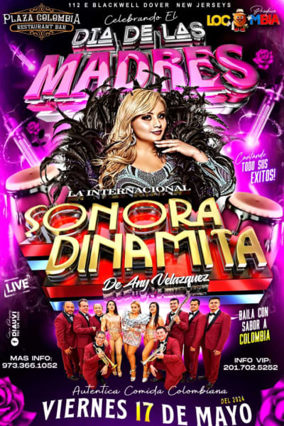 Event - LA SONORA DINAMITA - Dover, New Jersey - 17 de mayo de 2024 | concert tickets