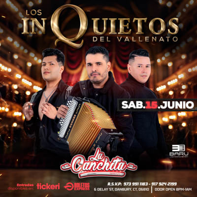 Event - Los Inquietos del Vallenato en Danbury CT - Danbury, Connecticut - 15 de junio de 2024 | concert tickets