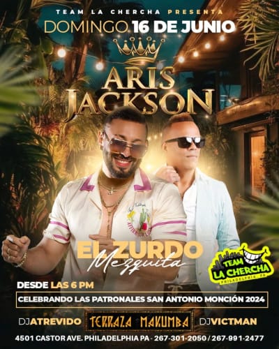 Event - ARIS JACKSON EN CONCIERTO ! - Philadelphia, Pennsylvania - 16 de junio de 2024 | concert tickets