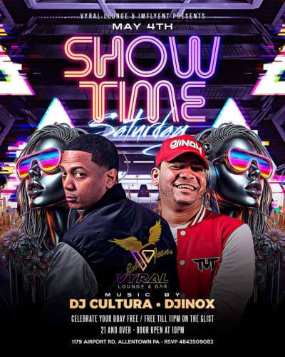 Event - SHOWTIME SATURDAY (GLIST TICKETS) - Allentown, Pennsylvania - 4 de mayo de 2024 | concert tickets