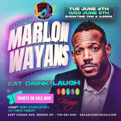 Event - Legend Marlon Wayans (Tuesday 7pm) - Bronx, NY - 4 de junio de 2024 | concert tickets