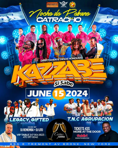 Event - Kazzabe & Amigos - Bronx, New York - June 15, 2024 | concert tickets