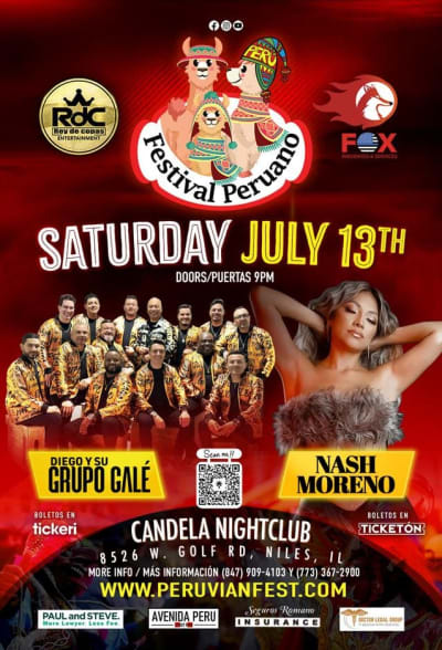 Event - FESTIVAL PERUANO EN VIVO ! - Niles, Illinois - July 13, 2024 | concert tickets