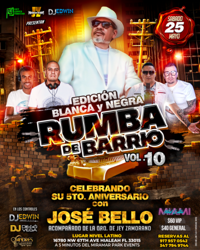 Event - Rumba de Barrio Vol 10 con Jose Bello  - Hialeah, Florida - 25 de mayo de 2024 | concert tickets