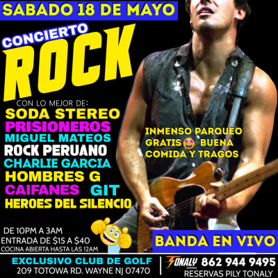 Event - Concierto Rock en Español 80s 90s - Wayne, New Jersey - May 18, 2024 | concert tickets