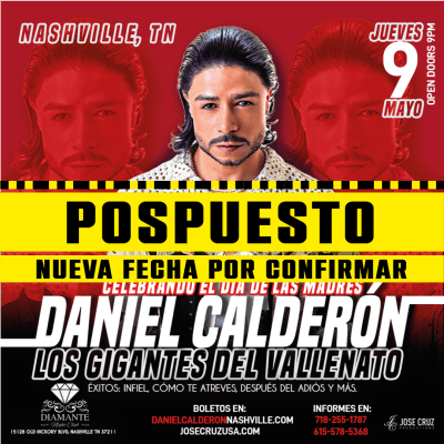 Event - Daniel Calderón y Los Gigantes del Vallenato - Nashville, TN - MAYO 9 - JCP - Nashville, Tennessee - 9 de mayo de 2024 | concert tickets