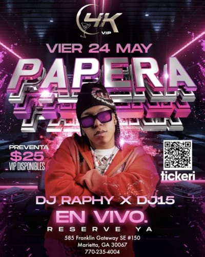 Event - Papera en Vivo - Marietta, GA - 24 de mayo de 2024 | concert tickets