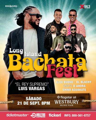 Event - LONG ISLAND BACHATA FEST 2024 W/ LUIS VARGAS, ALEX BUENO & MANY MORE. - Westbury, New York - 21 de septiembre de 2024 | concert tickets