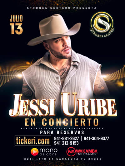 Event - JESSI URIBE EN CONCIERTO - Sarasota, Florida - 13 de julio de 2024 | concert tickets