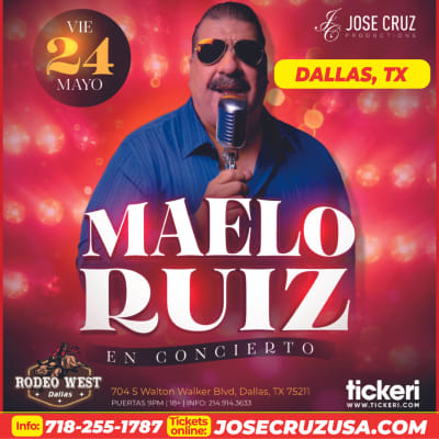 Event - MAELO RUIZ EN DALLAS - Dallas, Texas - May 24, 2024 | concert tickets