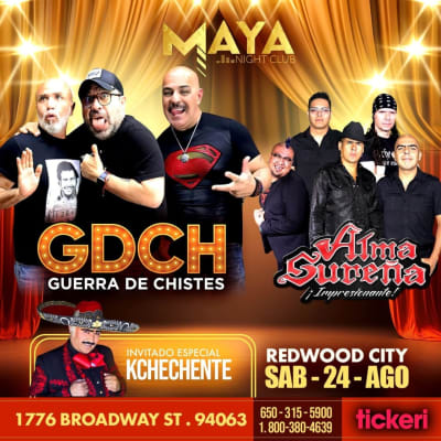 Event - GDCH GUERRA DE CHISTES ! - Redwood City, California - August 24, 2024 | concert tickets