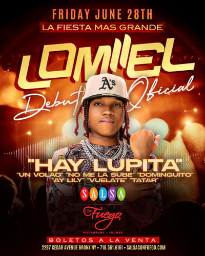 Event - Lomiiel “Lupita” Official Debut - Bronx, New York - 28 de junio de 2024 | concert tickets