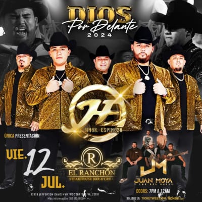 Event - LOS HERMANOS ESPINOZA - Woodbridge, Virginia - 12 de julio de 2024 | concert tickets