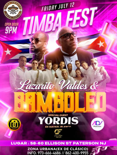 Event - TIMBA FEST NEW JERSEY  - Paterson, New Jersey - 12 de julio de 2024 | concert tickets