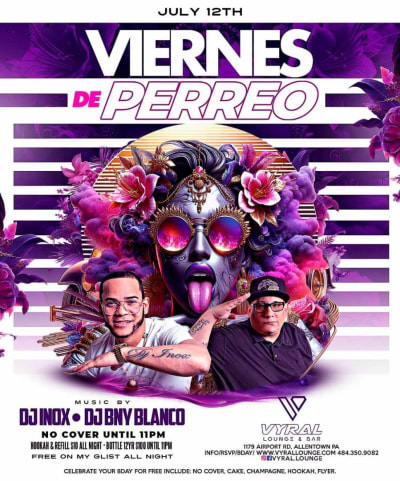 Event - VIERNE DE PERREO JULY 12TH (GLIST TICKETS) - Allentown, Pennsylvania - 12 de julio de 2024 | concert tickets