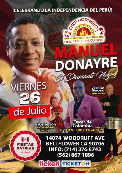 Event - Manuel Donayre - Bellflower, California - 26 de julio de 2024 | concert tickets