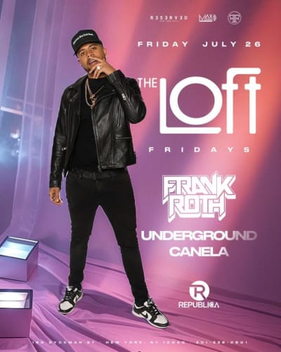 Event - The Loft Fridays At Repulica Rooftop - New York, New York - 26 de julio de 2024 | concert tickets