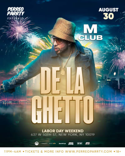 Event - DE LA GHETTO - Labor Day Weekend Party - Live Performance - Brooklyn, New York - 30 de agosto de 2024 | concert tickets