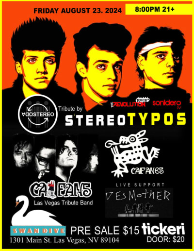 Event - soda Stereo, & Caifanes tribute  - Las Vegas, Nv - August 23, 2024 | concert tickets