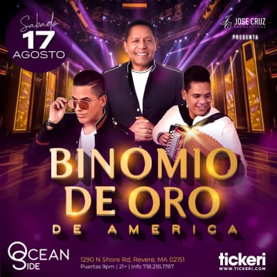 Event - BINOMIO DE ORO EN BOSTON - Revere, Massachusetts - 17 de agosto de 2024 | concert tickets