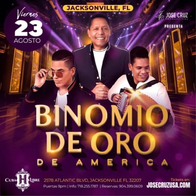 Event - BINOMIO DE ORO EN CONCIERTO - JACKSONVILLE, FL - Jacksonville, Florida - 23 de agosto de 2024 | concert tickets