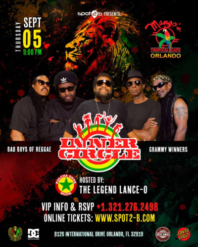 Event - Inner Circle Reggae Band at Mangos Orlando - Orlando, Florida - September 5, 2024 | concert tickets