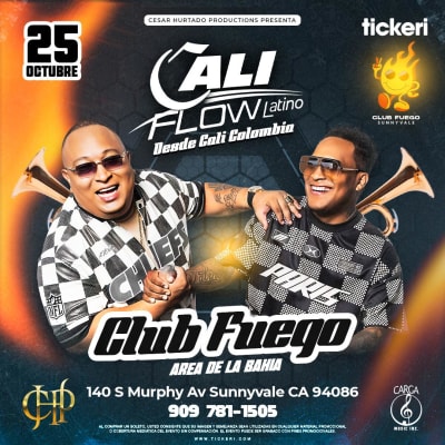 Event - CALI FLOW LATINO EN VIVO ! (Escondido) - Sunnyvale, California  - 25 de octubre de 2024 | concert tickets