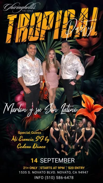 Event - Tropical Party - Novato, California - 14 de septiembre de 2024 | concert tickets