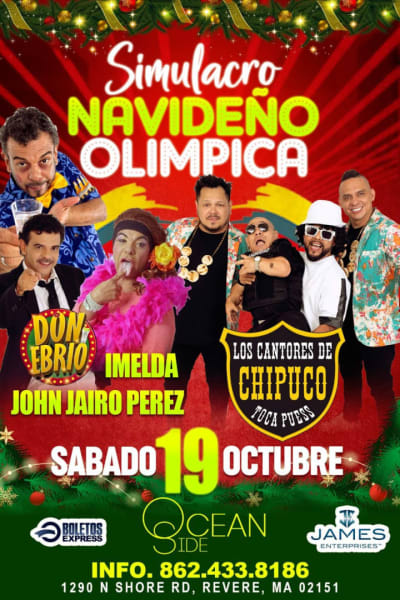 Event - SIMULACRO NAVIDEÑO OLIMPICA - Revere, Massachusetts - 19 de octubre de 2024 | concert tickets