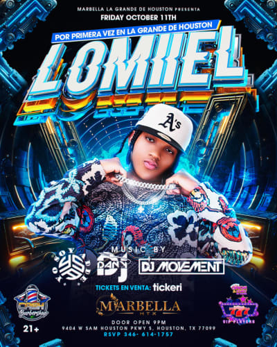 Event - LOMIIEL  - Houston, Texas - 11 de octubre de 2024 | concert tickets