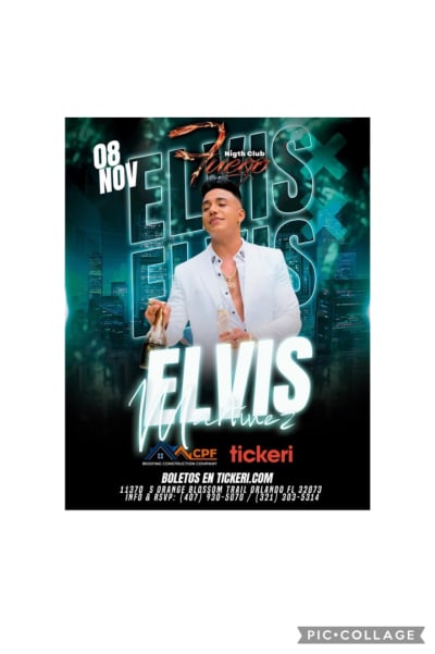 Event - Elvis Martinez “El Jefe” - Orlando, Florida - 8 de noviembre de 2024 | concert tickets