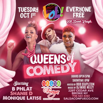 Event - Queens Of Comedy B Phlat and Friends - Bronx, New York - 1 de octubre de 2024 | concert tickets