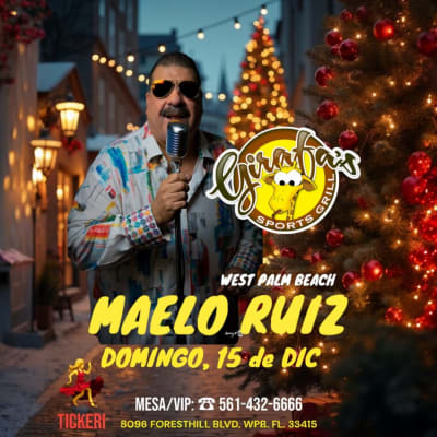 Event - MAELO RUIZ en WEST PALM BEACH  - West Palm Beach, Florida - 15 de diciembre de 2024 | concert tickets